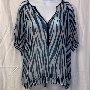 New York & Co Sheer Blouse